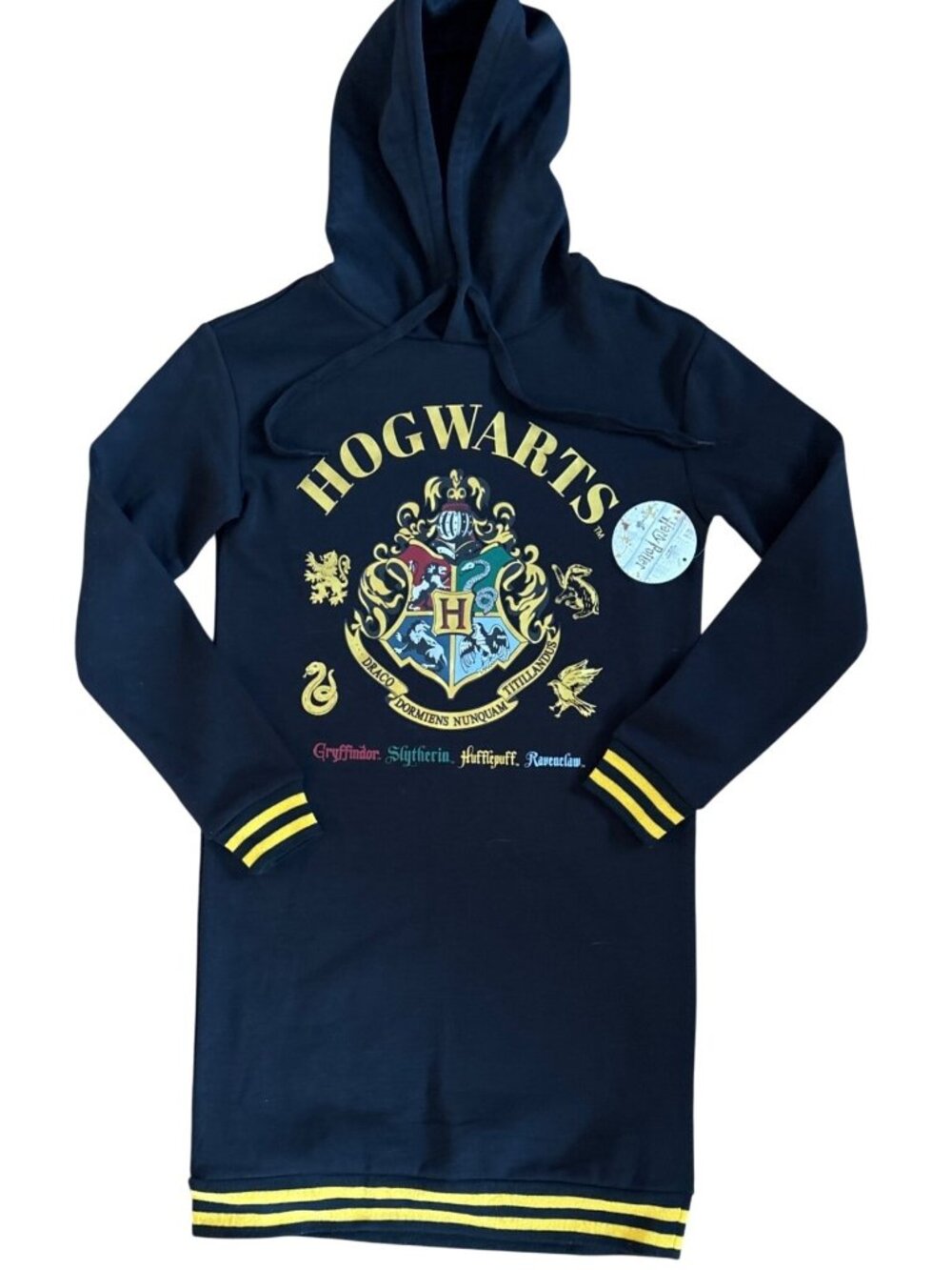 Harry Potter Hogwarts Crest Hoodie Dress XS Mad Engine